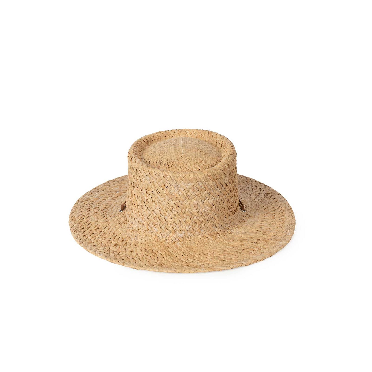 Handwoven Raffia Boater Hat