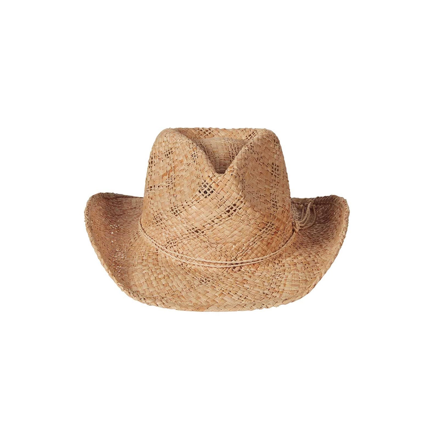 Raffia Cowboy Hat – Fedora Crown - CAPOLLE