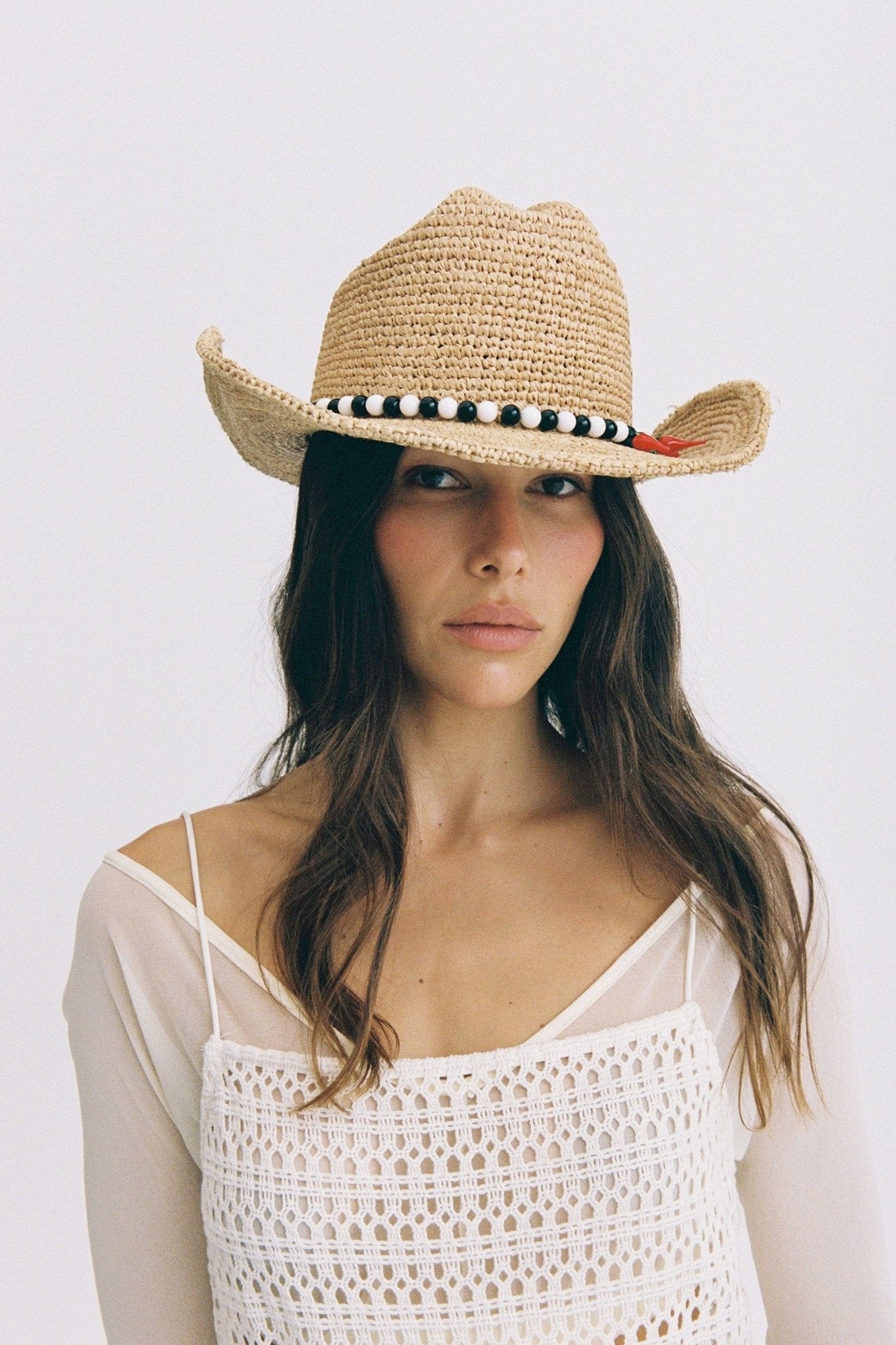 Raffia Straw Western Hat - CAPOLLE