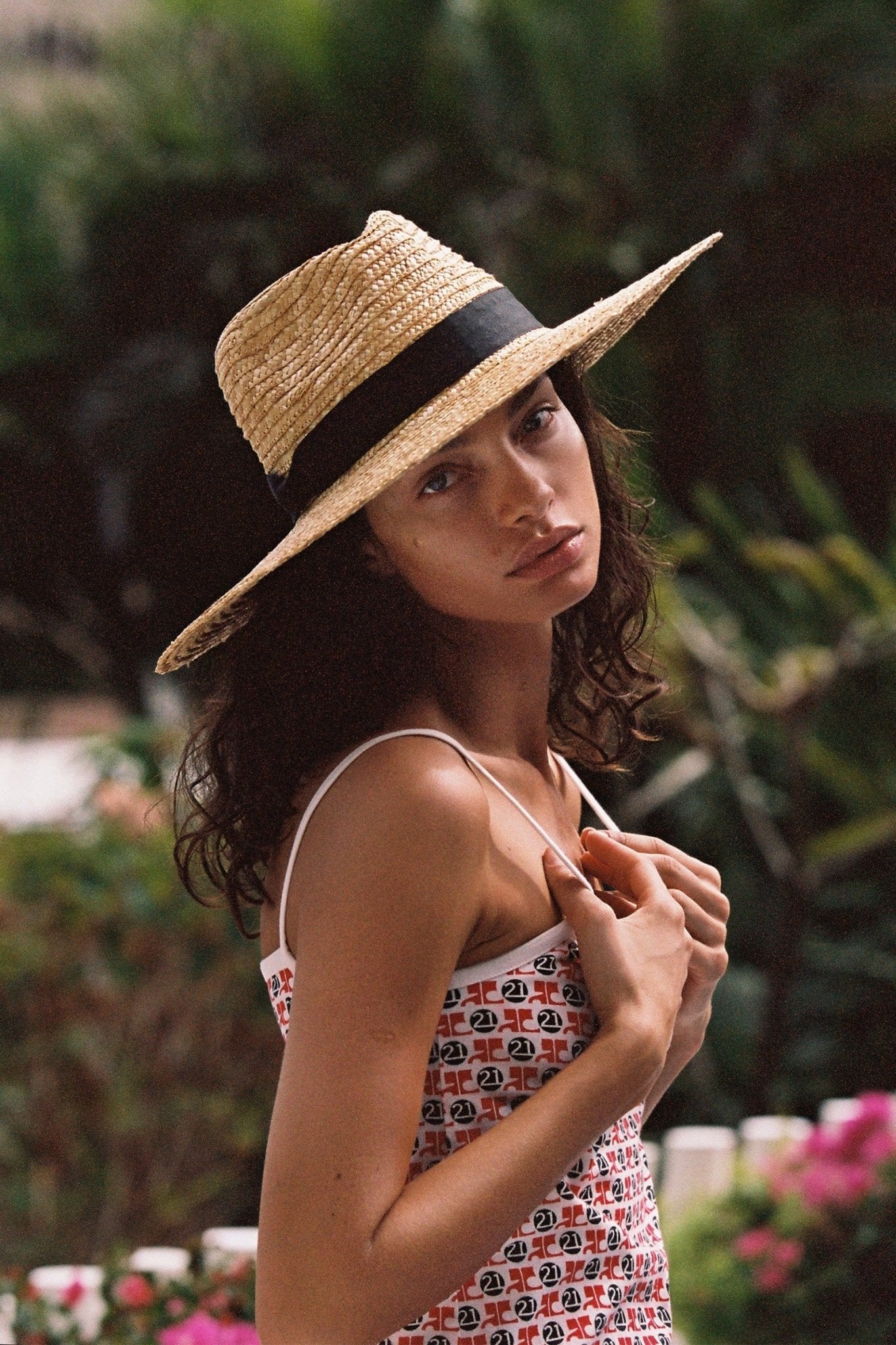 Wide - Brim Straw Fedora Hat - CAPOLLE