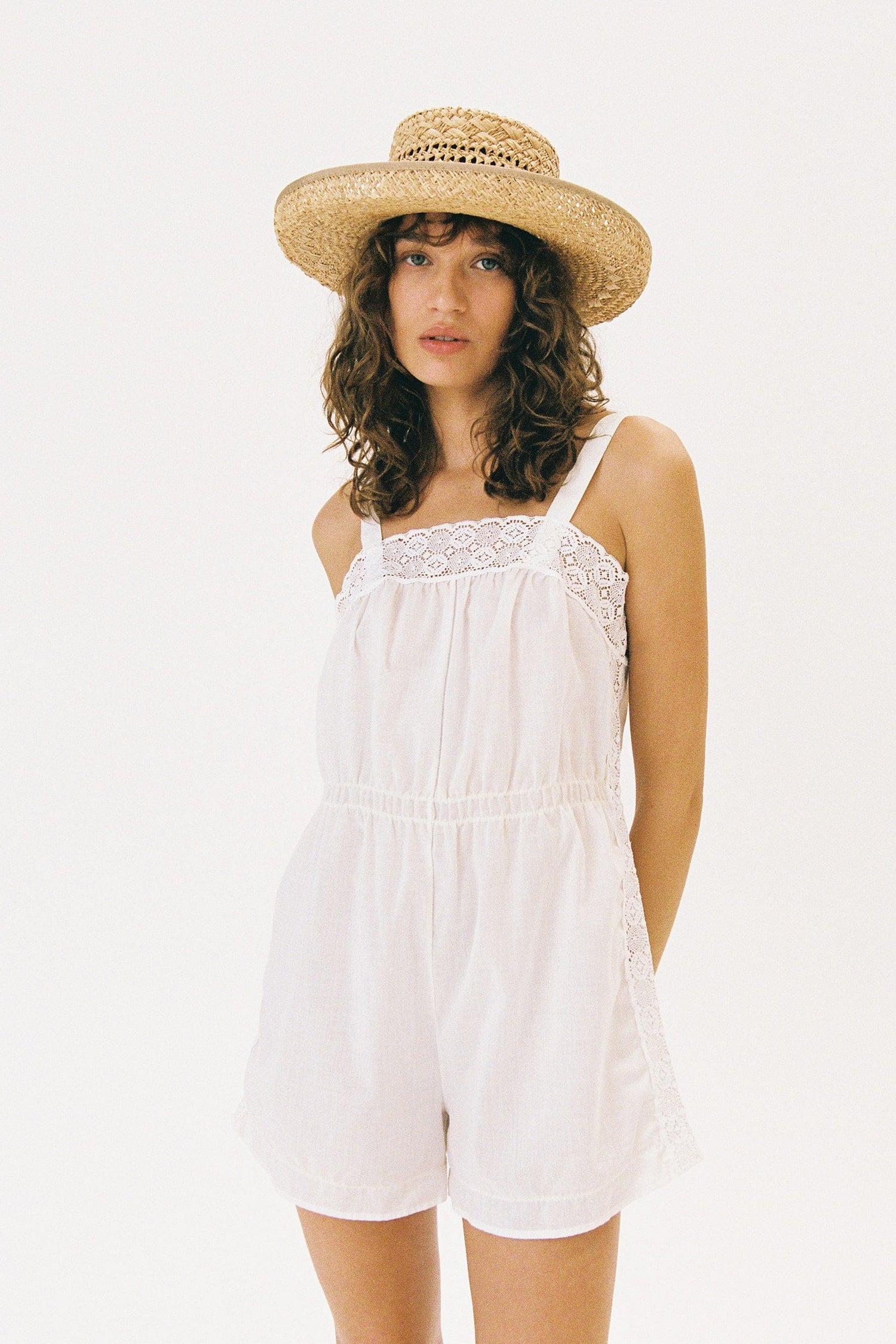 Handwoven Raffia Boater Hat