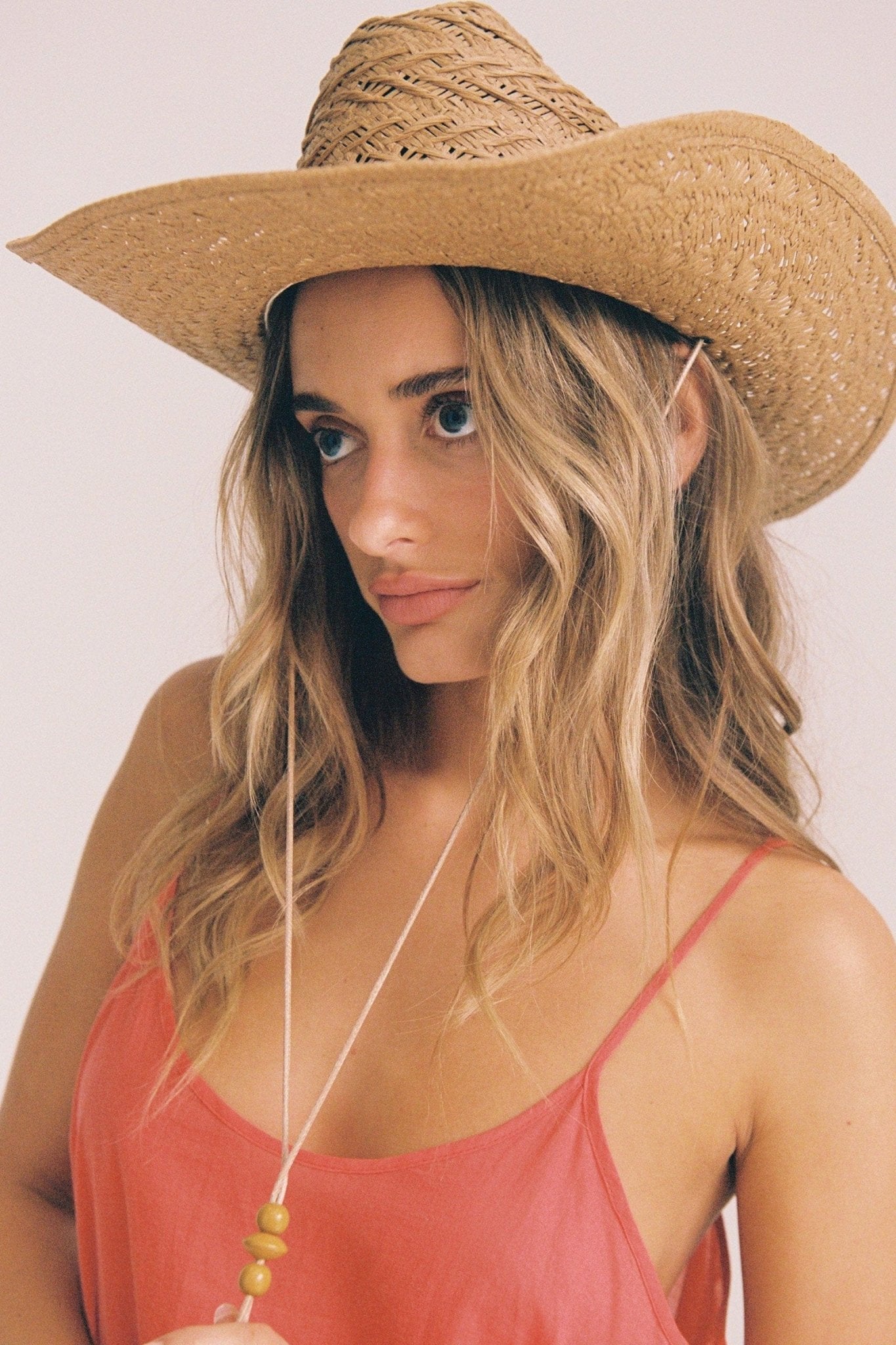 Chevron - Woven Paper Cowboy Hat - CAPOLLE