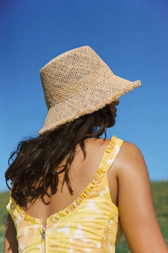 Handwoven Raffia Bucket Hat - CAPOLLE