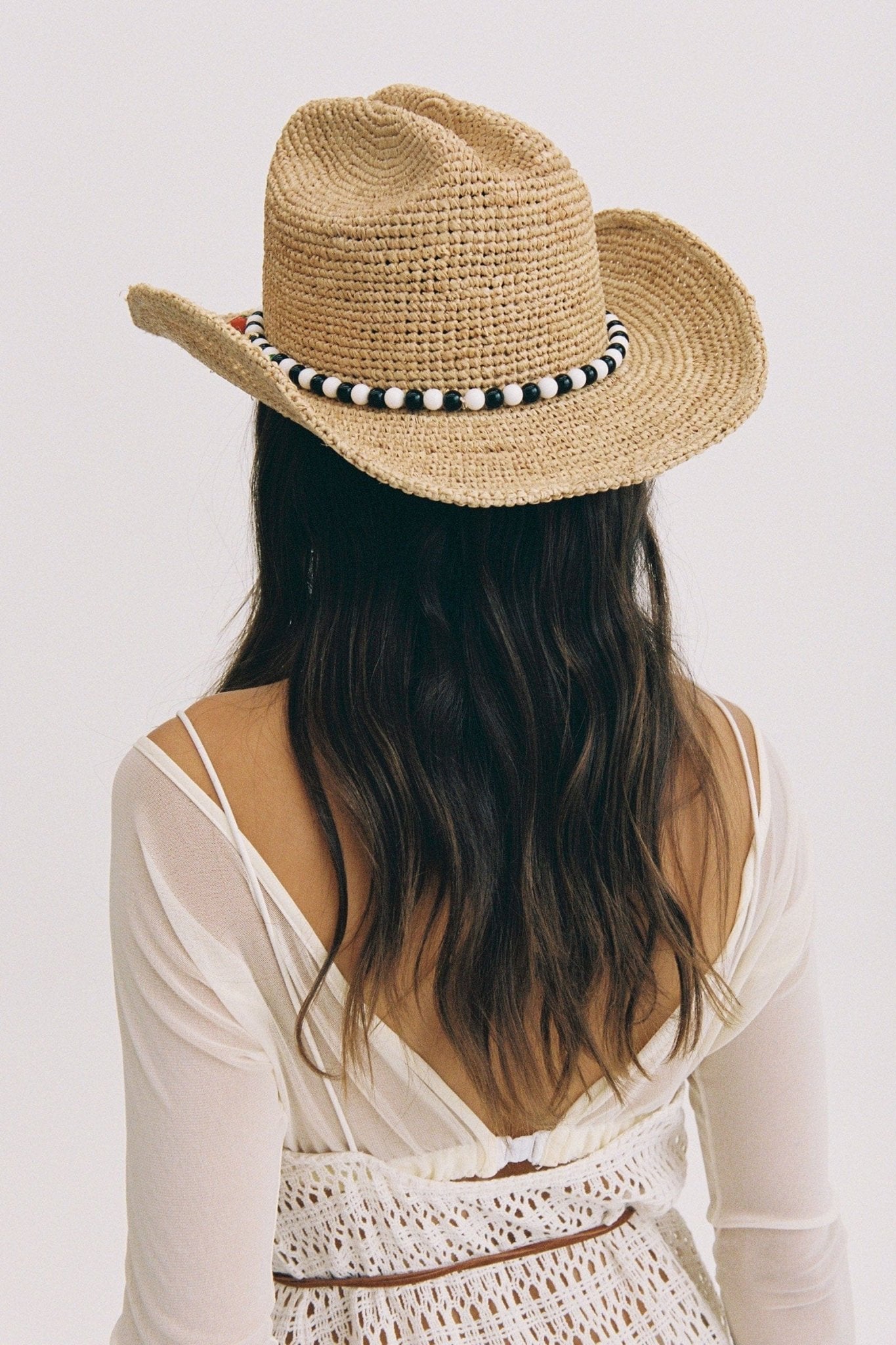 Raffia Straw Western Hat - CAPOLLE