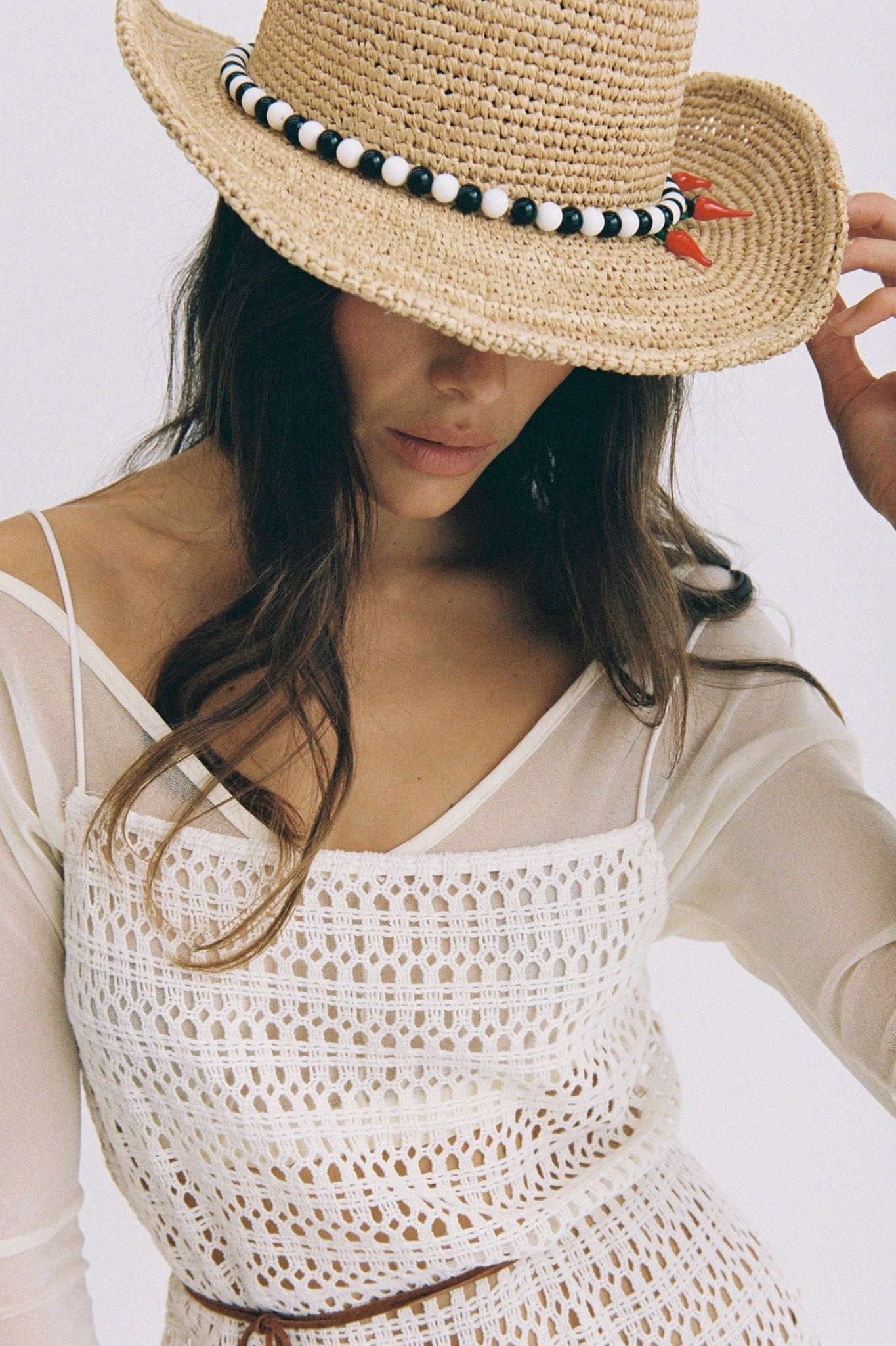 Raffia Straw Western Hat - CAPOLLE