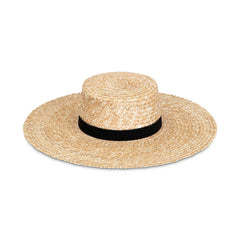 Wheat Straw Boater Hat - CAPOLLE