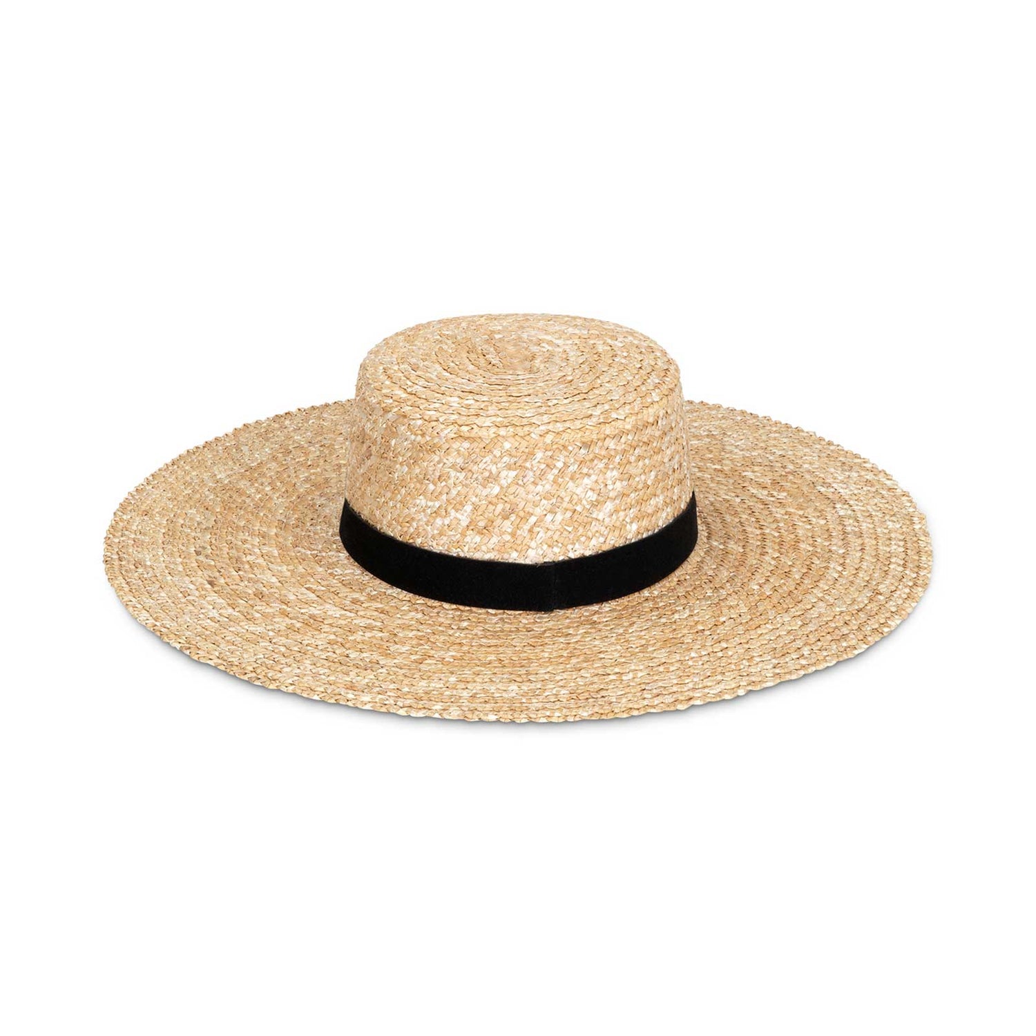 Wheat Straw Boater Hat - CAPOLLE