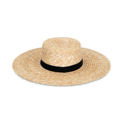 Wheat Straw Boater Hat - CAPOLLE