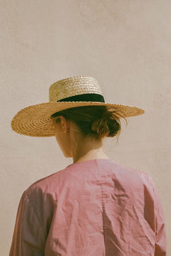 Wheat Straw Boater Hat - CAPOLLE