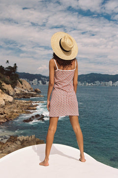 Wide - Brim Straw Fedora Hat - CAPOLLE