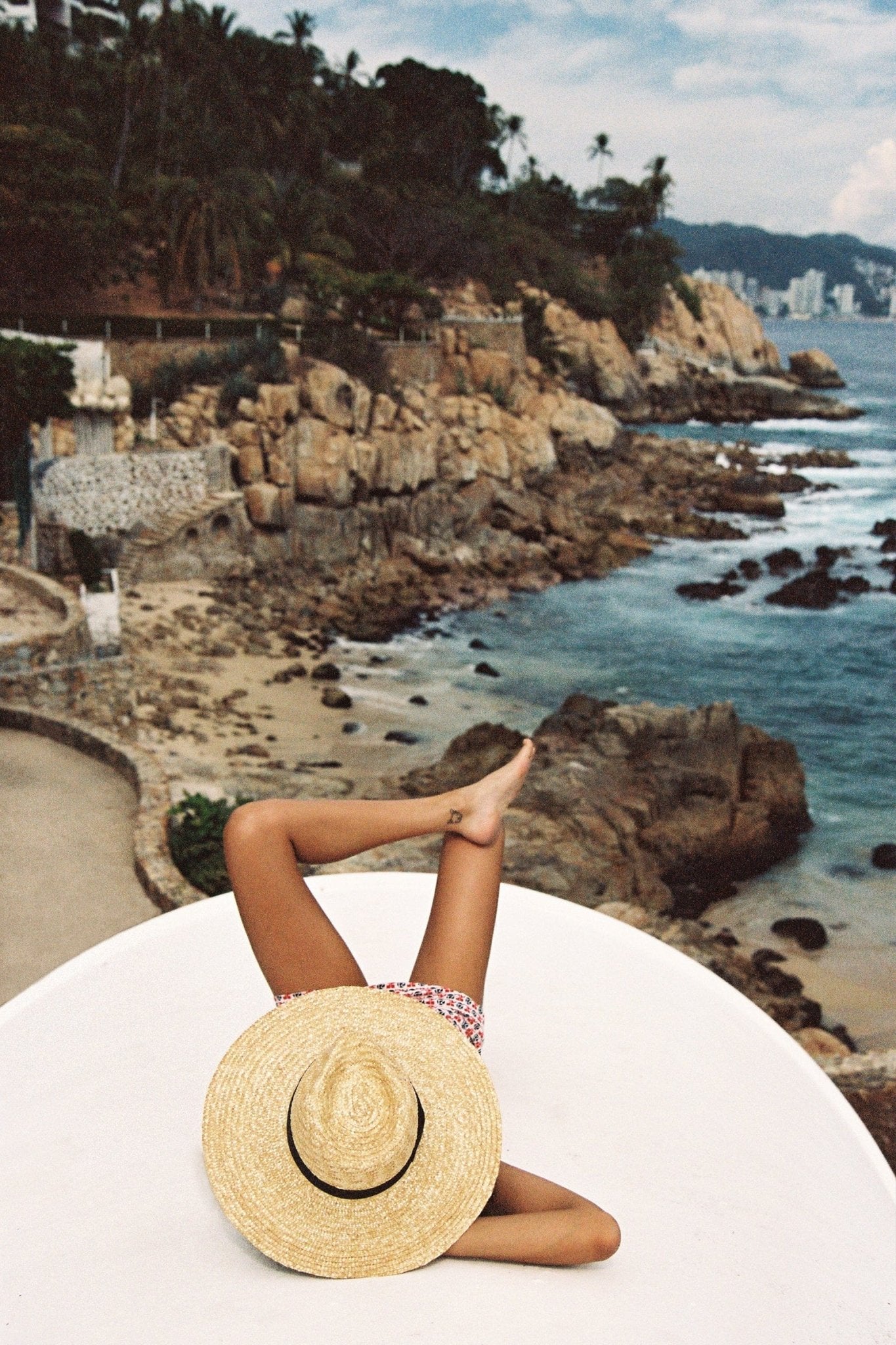 Wide - Brim Straw Fedora Hat - CAPOLLE